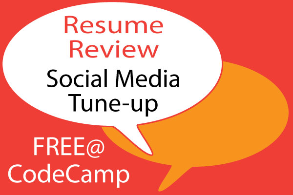 FREE Resume Review and Social Media Tune-up with SherlockTech at CodeCamp