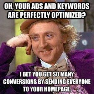 willy wonka talks PPC management on AdWords