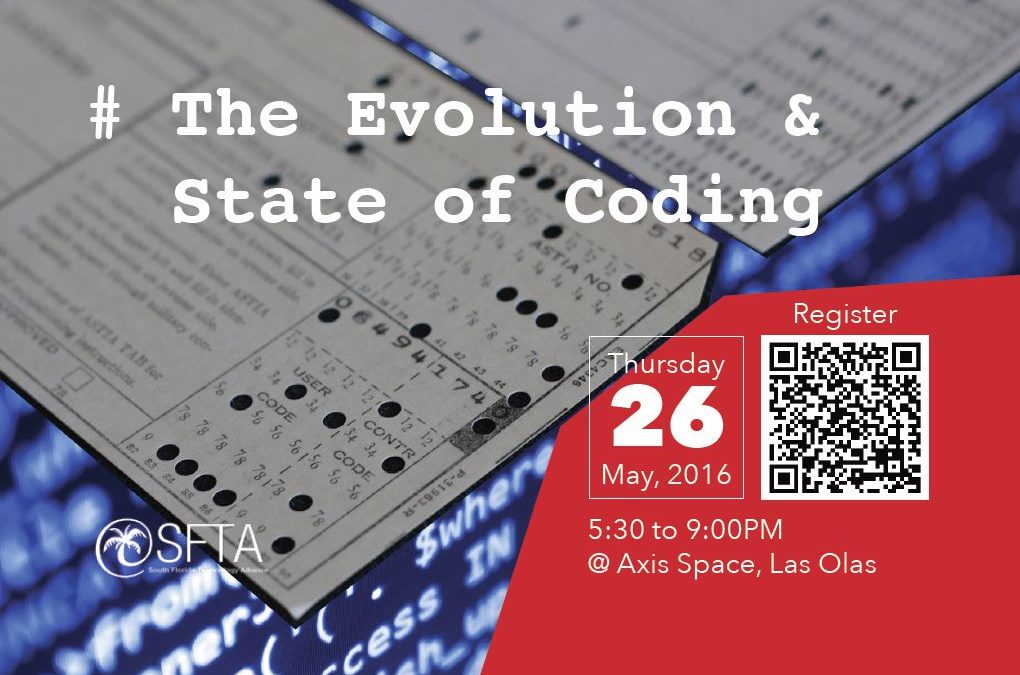 SFTA Presents “The Evolution and State of Coding”, Get a $200 Meetup Table – May 26