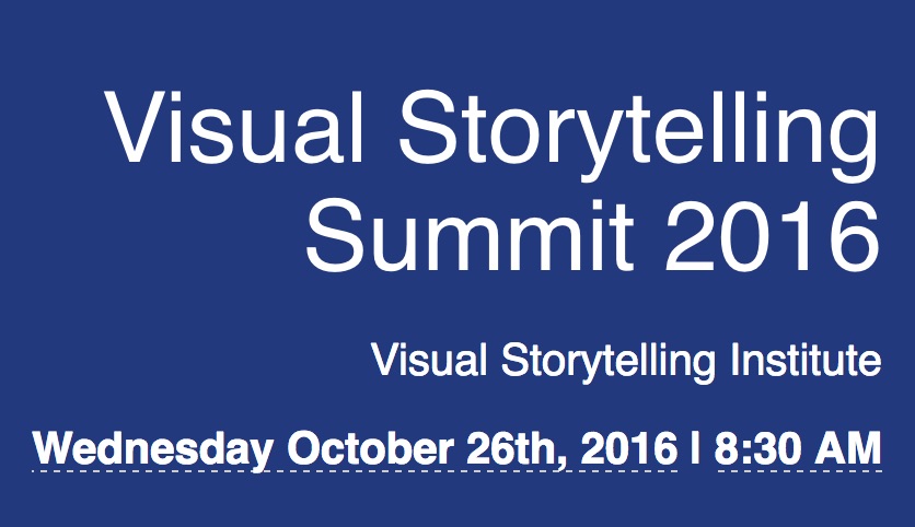 SFIMA and VSI presents: The Visual Storytelling Summit – Oct 26