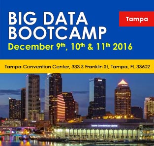 Big Data Bootcamp Tampa – 9-11 Dec