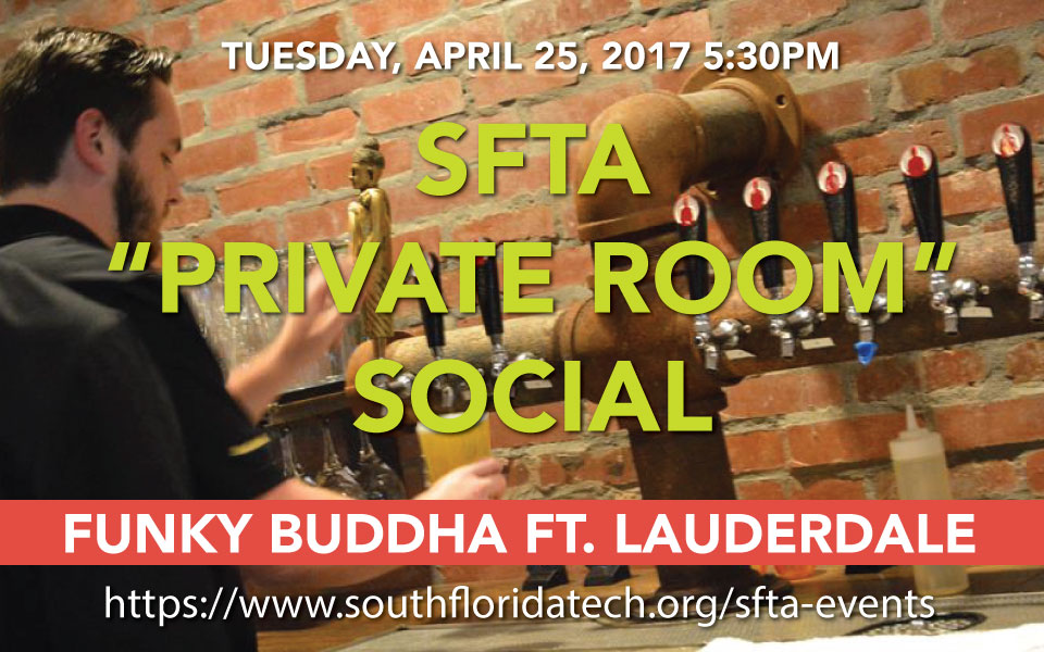 SFTA “Private Room” Social with Jeff Sass – Apr 25