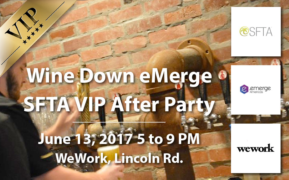 Tonight! SFTA Wine Down eMerge VIP After Party – Jun 13