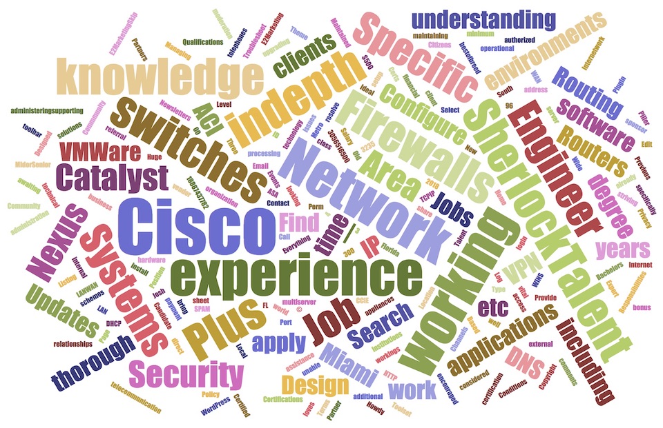 Job of the week: Cisco Network Engineer – Miami, Florida