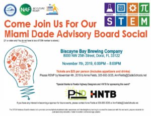 Come Join Us For Our Miami Dade Advisory Board Social @ Biscayne Bay Brewing Company | Doral | Florida | United States