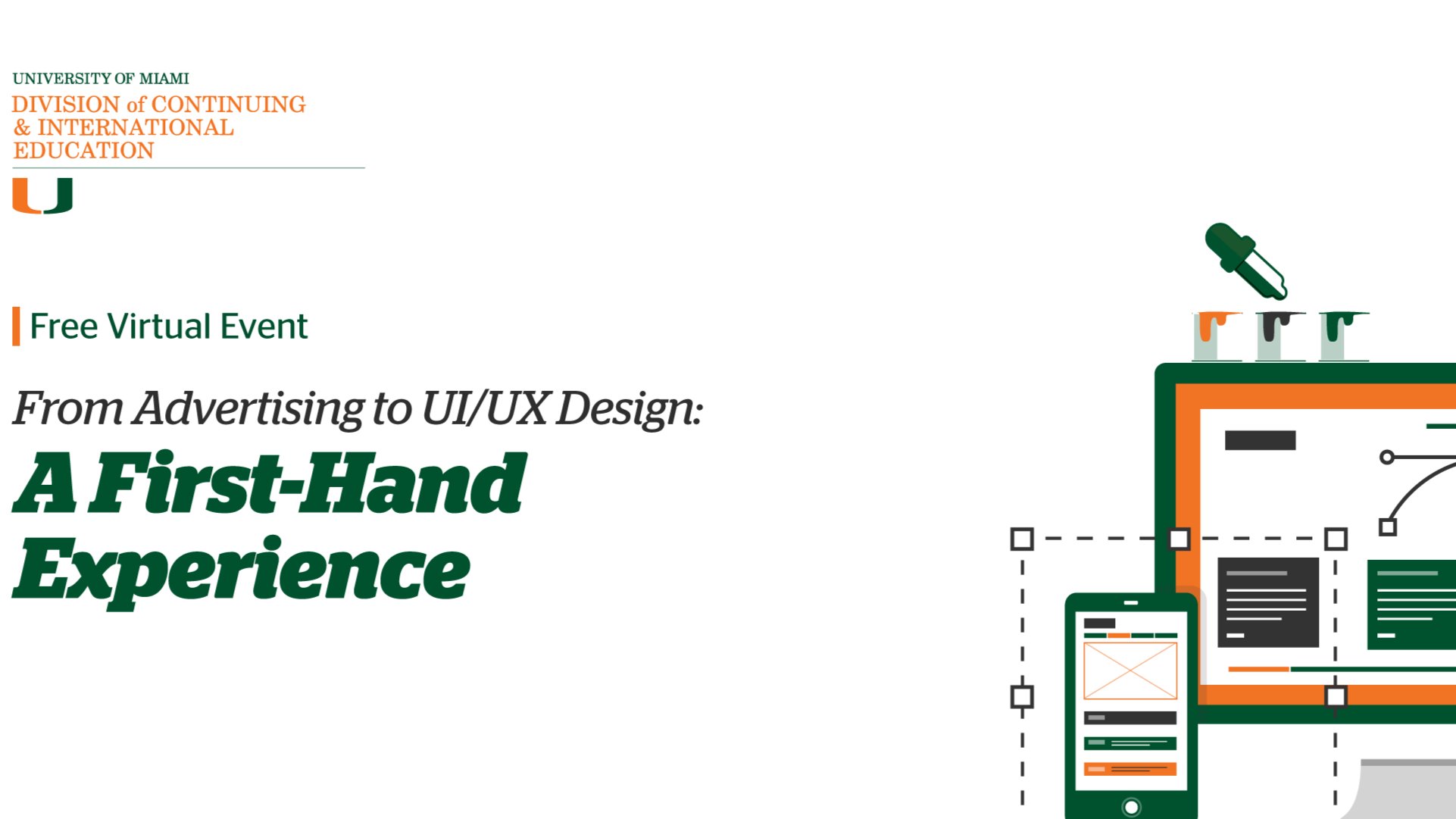 From Advertising to UI/UX Design: A First-Hand Experience | Virtual Event