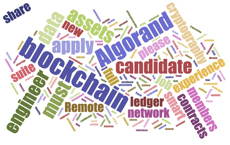 🪙 Top Job Pick: $150K Algorand Engineer / Blockchain