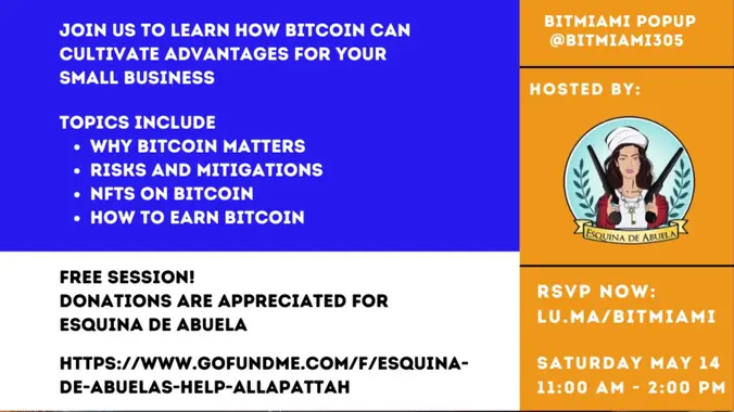 BitMiami Popup – Bitcoin education for creatives and small businesses
