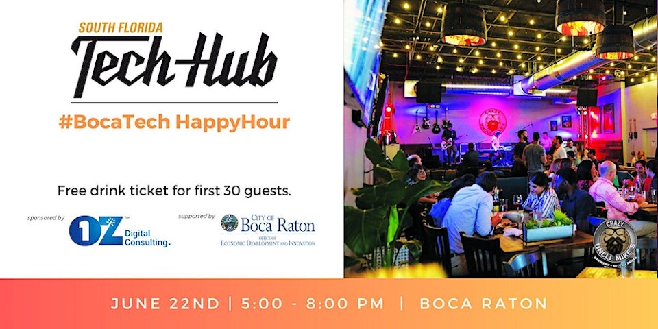 🍻 Tech Hub Happy Hour Boca – Jun 22