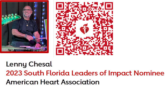 Closes Tomorrow 11/15 💝 Support Lenny Chesal, AHA South Florida Leaders of Impact Nominee