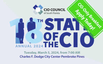 🎫 CIO-Only Invitation Breakfast @ The State of the CIO LIVE! Apply Today & Enjoy Earlybird Prices Thru’ Dec 31! Mar 5