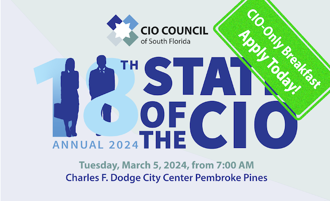 🎫 CIO-Only Invitation Breakfast @ The State of the CIO LIVE! Apply Today & Enjoy Earlybird Prices! Mar 5, 2024
